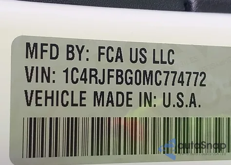 2021 Jeep Grand Cherokee Limited 4X4 z USA, uszkodzony, nr VIN 1C4RJFBG0MC774772